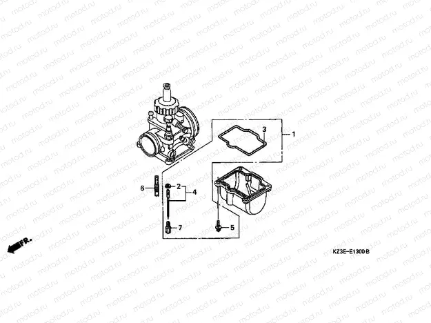 E-13 CARBURETOR O.P. KIT (1)