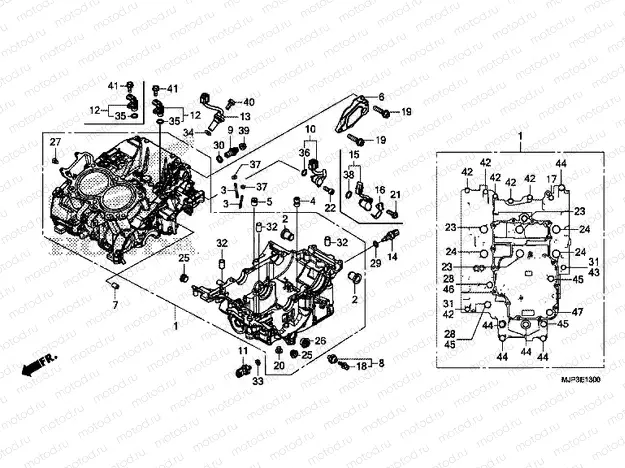 E-13 CRANKCASE
