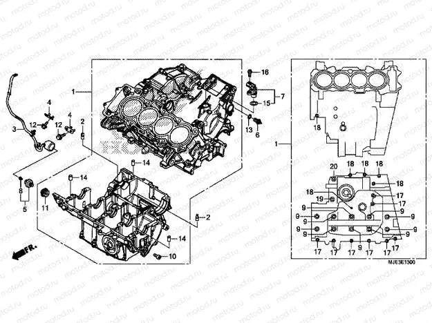 E-13 CRANKCASE