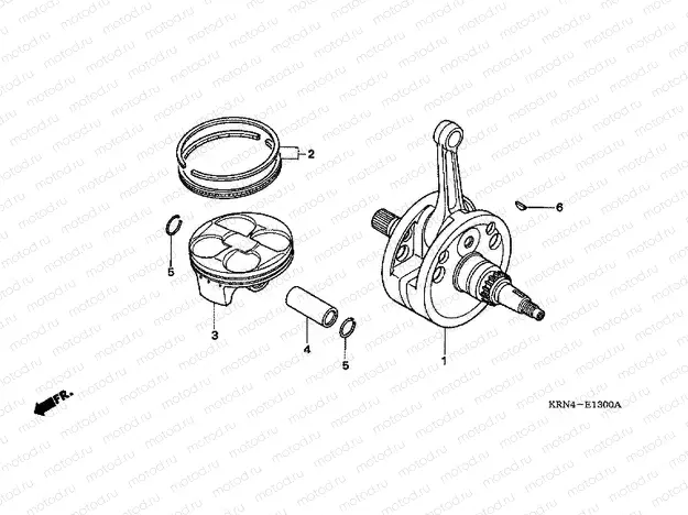E-13 CRANKSHAFT / PISTON
