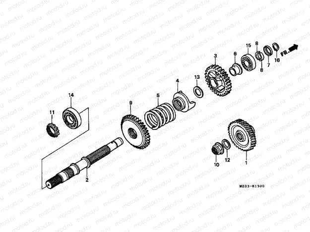 E-13 END SHAFT