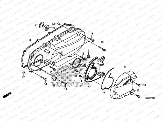 E-13 LEFT SIDE COVER