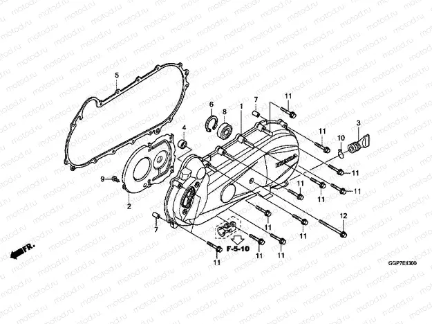 E-13 LEFT SIDE COVER