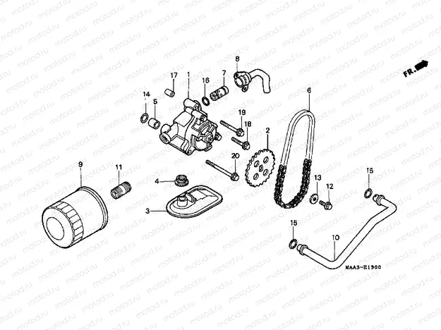 E-13 OIL FILTER / OIL PUMP