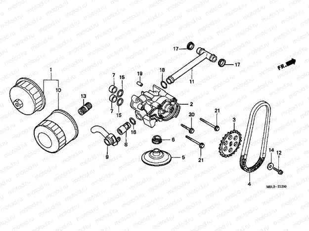 E-13 OIL FILTER / OIL PUMP