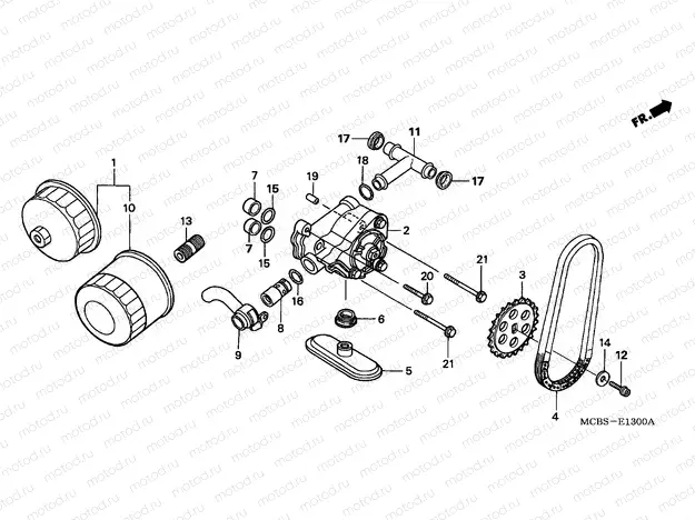 E-13 OIL FILTER / OIL PUMP
