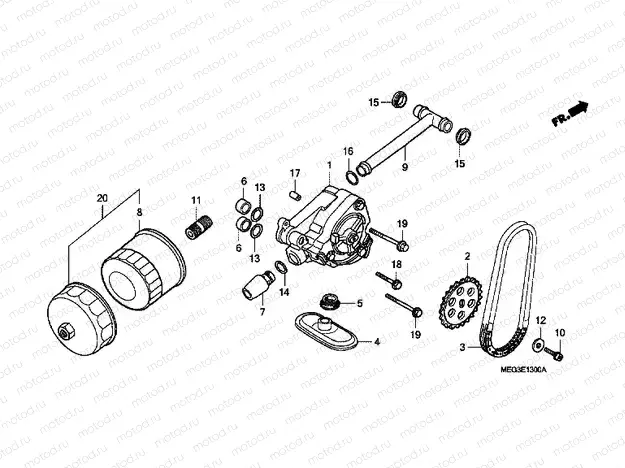 E-13 OIL PUMP