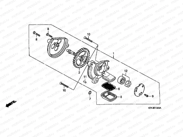 E-13 OIL PUMP