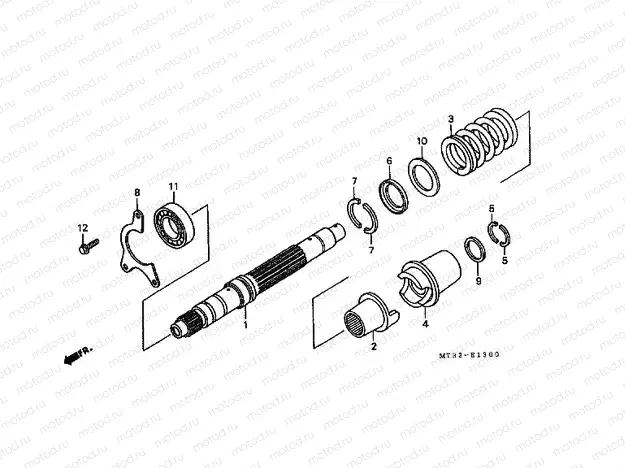 E-13 PRIMARY AXLE