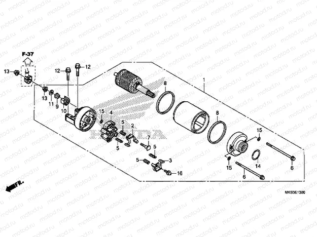 E-13 STARTER MOTOR