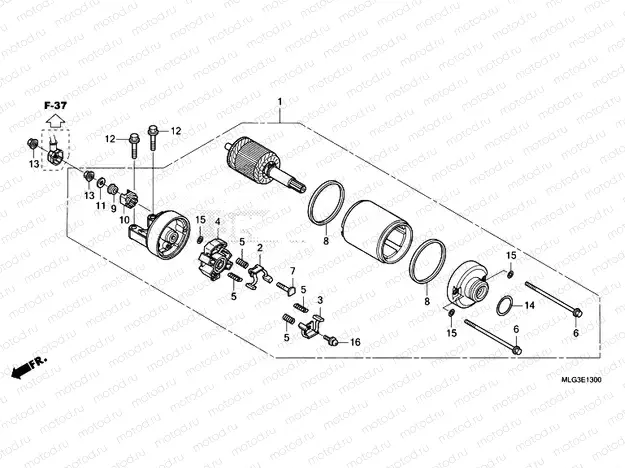 E-13 STARTER MOTOR