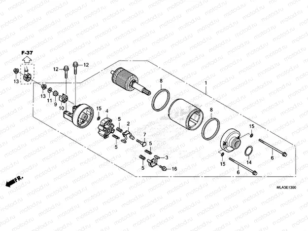E-13 STARTER MOTOR