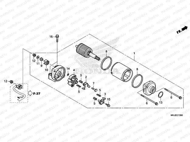 E-13 STARTER MOTOR