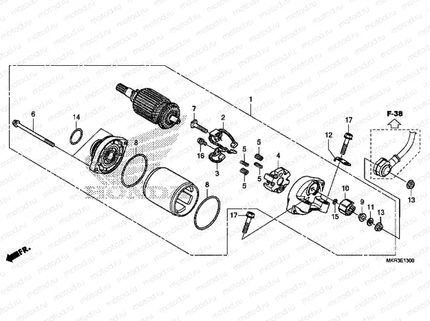 E-13 STARTER MOTOR