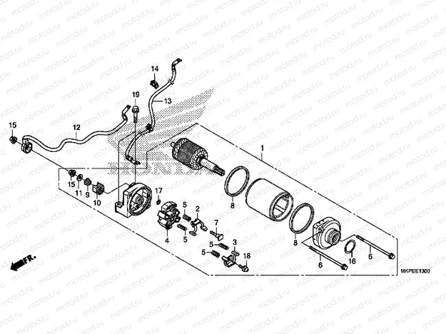 E-13 STARTER MOTOR