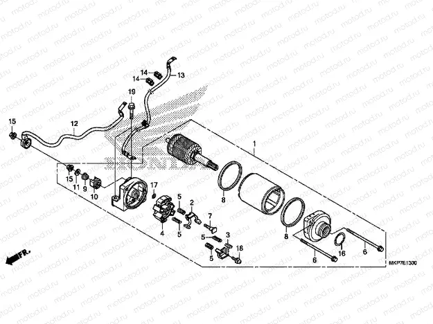 E-13 STARTER MOTOR