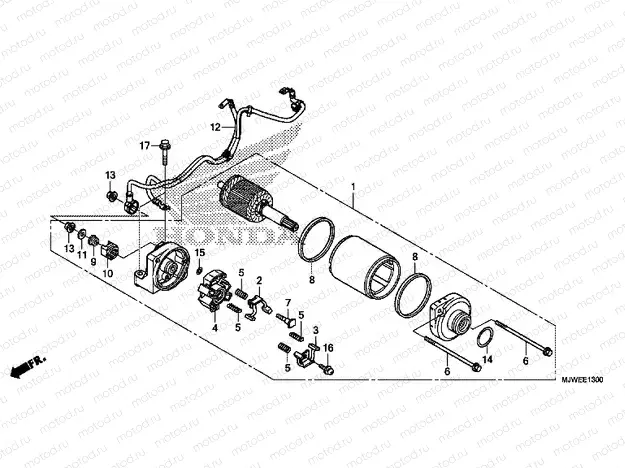 E-13 STARTER MOTOR
