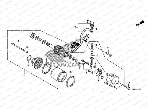 E-13 STARTER MOTOR
