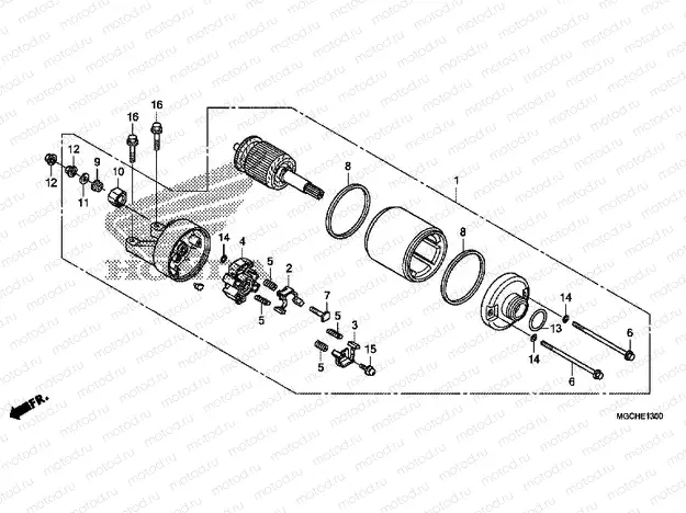 E-13 STARTING MOTOR