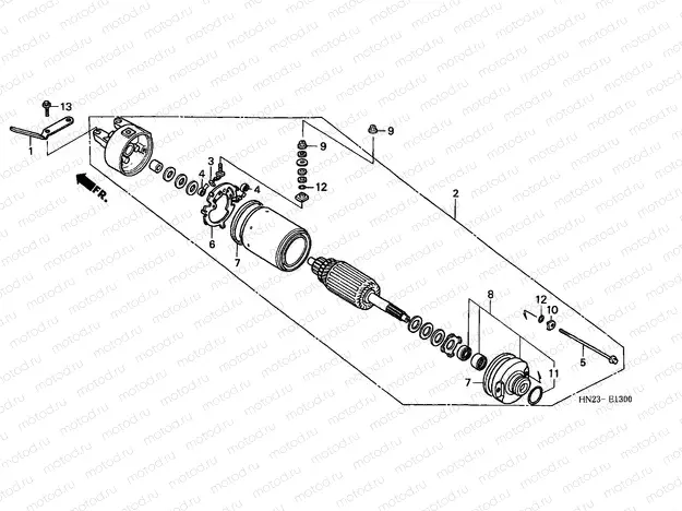 E-13 STARTING MOTOR