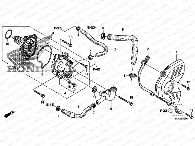 E-13 WATER PUMP