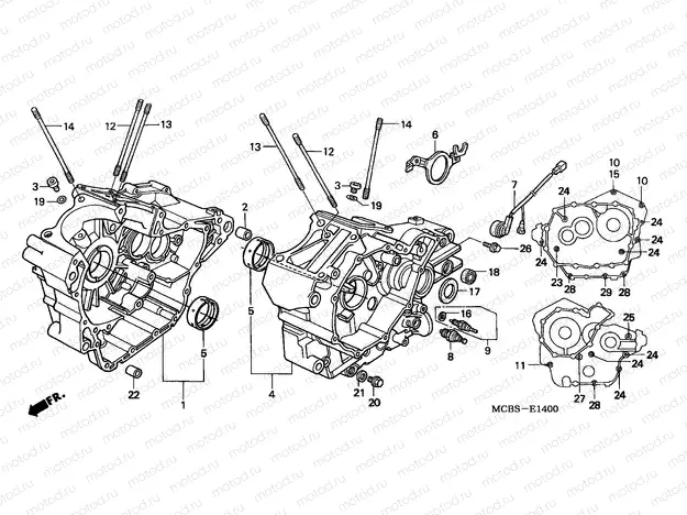 E-14 CRANKCASE