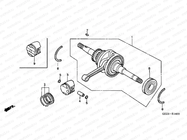 E-14 CRANKSHAFT
