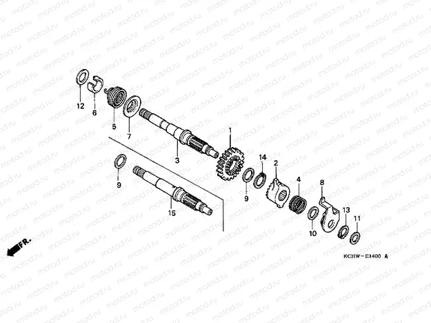 E-14 DRIVE SHAFT AXLE