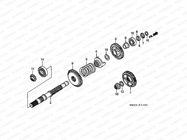 E-14 END SHAFT
