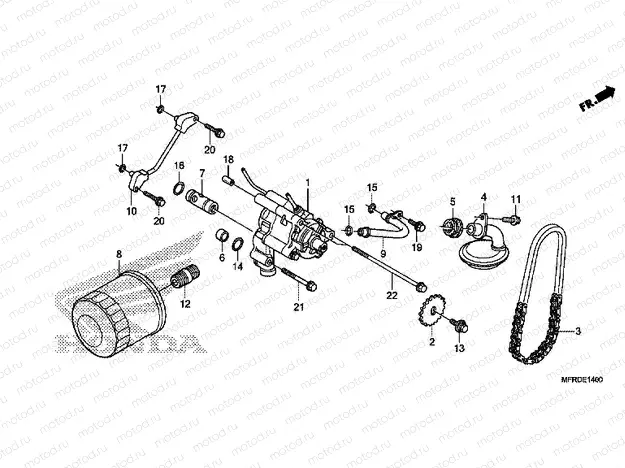 E-14 OIL FILTER / OIL PUMP