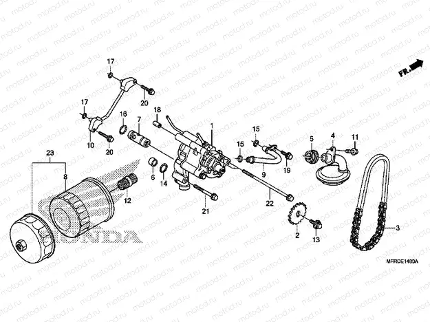 E-14 OIL FILTER / OIL PUMP