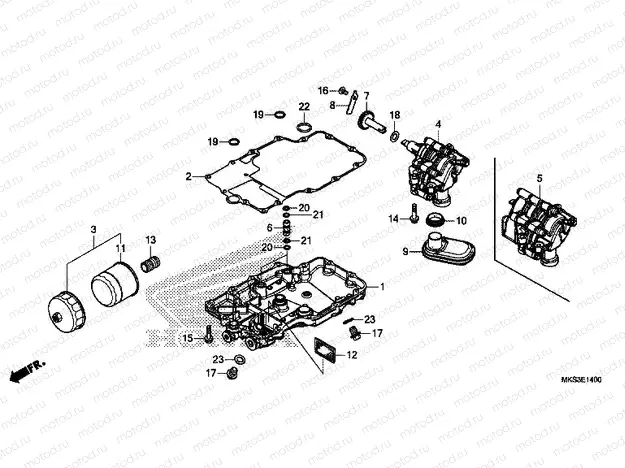 E-14 OIL PAN & OIL PUMP