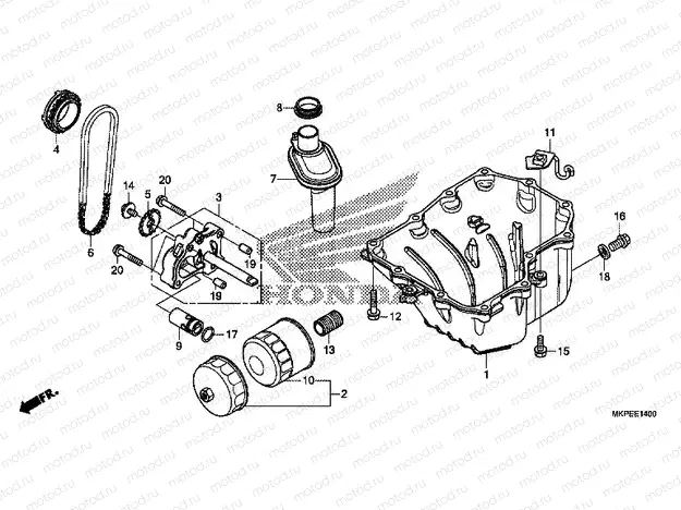 E-14 OIL PAN / OIL PUMP