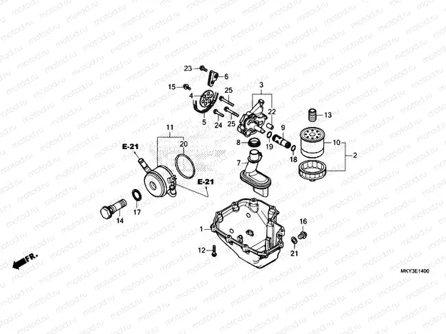 E-14 OIL PAN & OIL PUMP