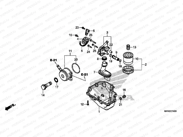 E-14 OIL PAN / OIL PUMP