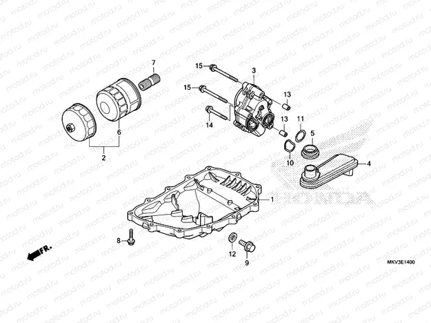 E-14 OIL PAN/OIL PUMP