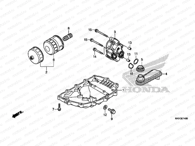E-14 OIL PAN/OIL PUMP