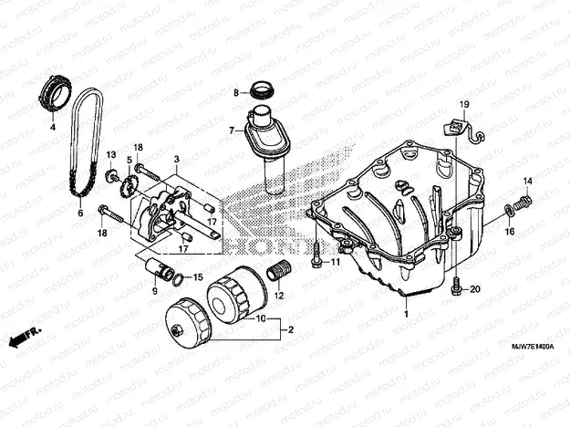 E-14 OIL PAN/OIL PUMP