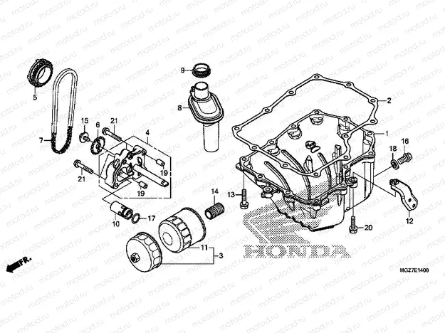 E-14 OIL TANK / OIL PUMP