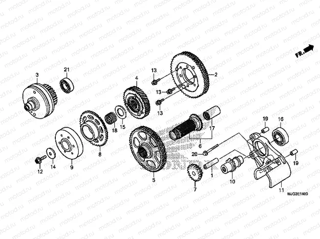 E-14 PRIMARY DRIVE GEAR