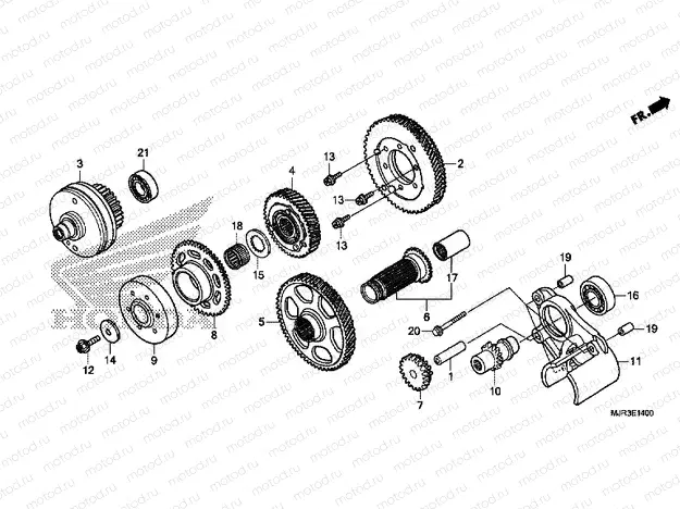 E-14 PRIMARY DRIVE GEAR