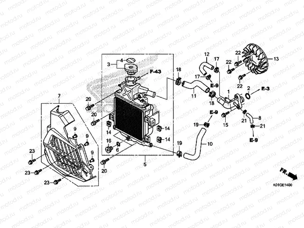 E-14 RADIATOR