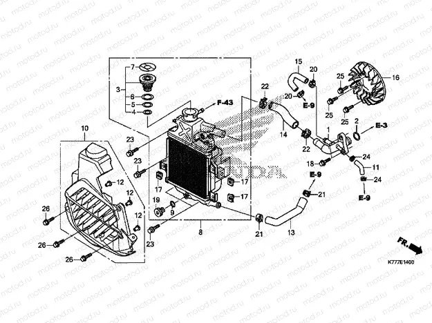 E-14 RADIATOR