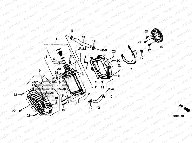 E-14 RADIATOR