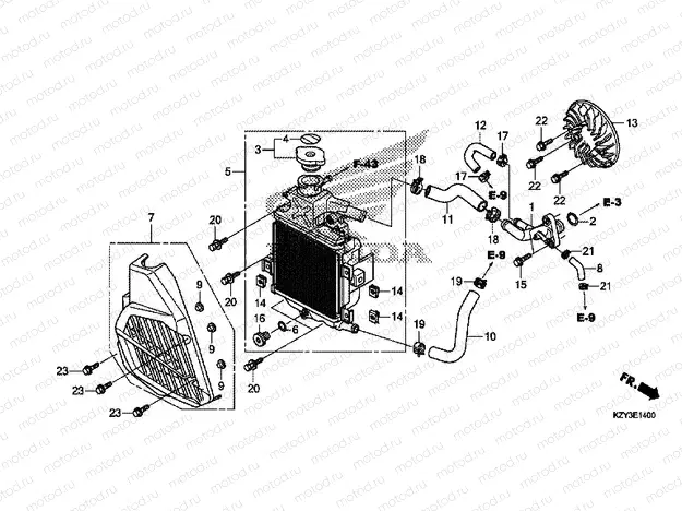 E-14 RADIATOR