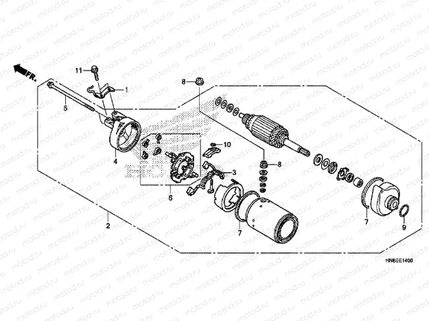 E-14 STARTING MOTOR