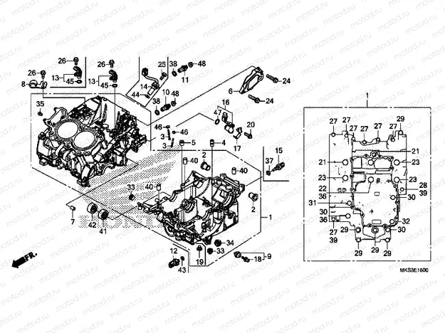 E-15 CRANKCASE