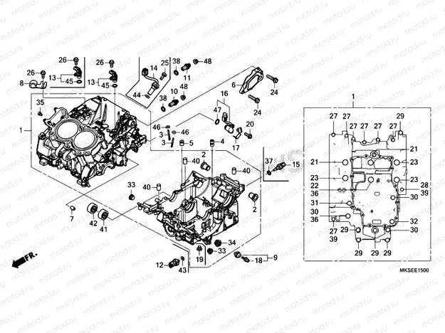 E-15 CRANKCASE