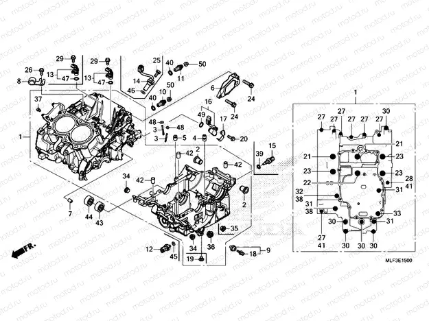 E-15 CRANKCASE