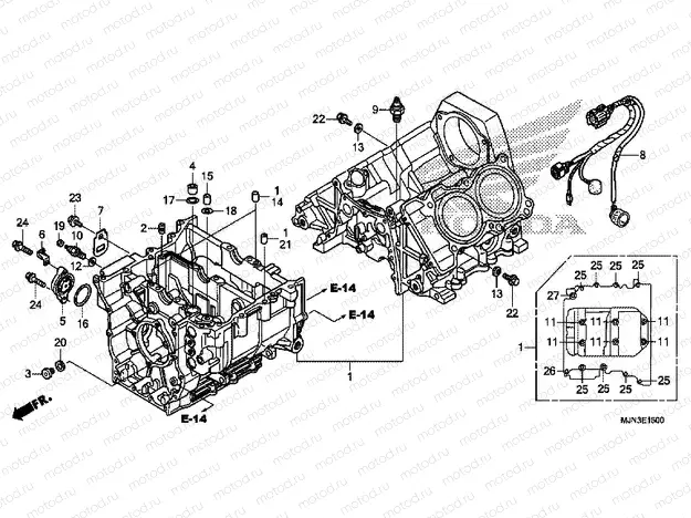 E-15 CRANKCASE